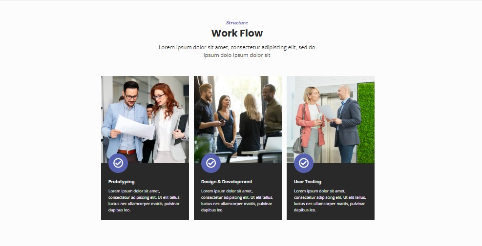 Bloco Features com 3